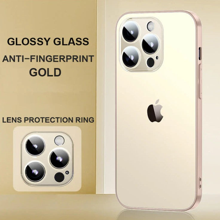 Premium Chromatic Lens Protected Glass Case For iPhone 17 / 16 /15 Series